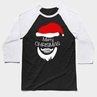 Crazy Merry merry christmas Smile Baseball T-Shirt